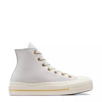 Women's Chuck Taylor All Star Lift Platform Tailored Lines High Top Sneaker BARLEY GREY/EGRET/GOLD view