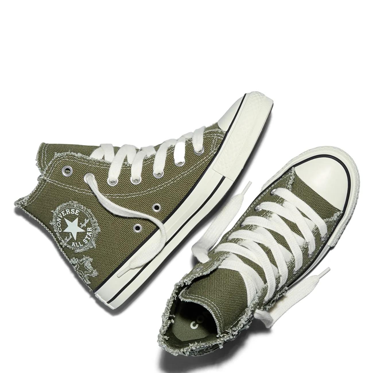 Women's Chuck Taylor All Star Distressed Starts Hi High Top Sneaker
