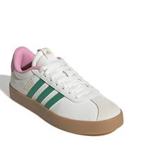 Women's VL Court 3.0 Court Sneaker CORE WHITE/COURT GREEN/BLISS PINK view