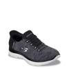 Women's Hands Free Slip-ins Summits Dazzling Haze Wide Width Sneaker BLACK/WHITE WIDE view