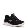 Women's Summits - Cool Classic Slip-On Sneaker Wide BLACK/ROSE GOLD view