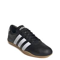 Women's Grand Court Lo Sneaker CORE BLACK/CLOUD WHITE/GUM view