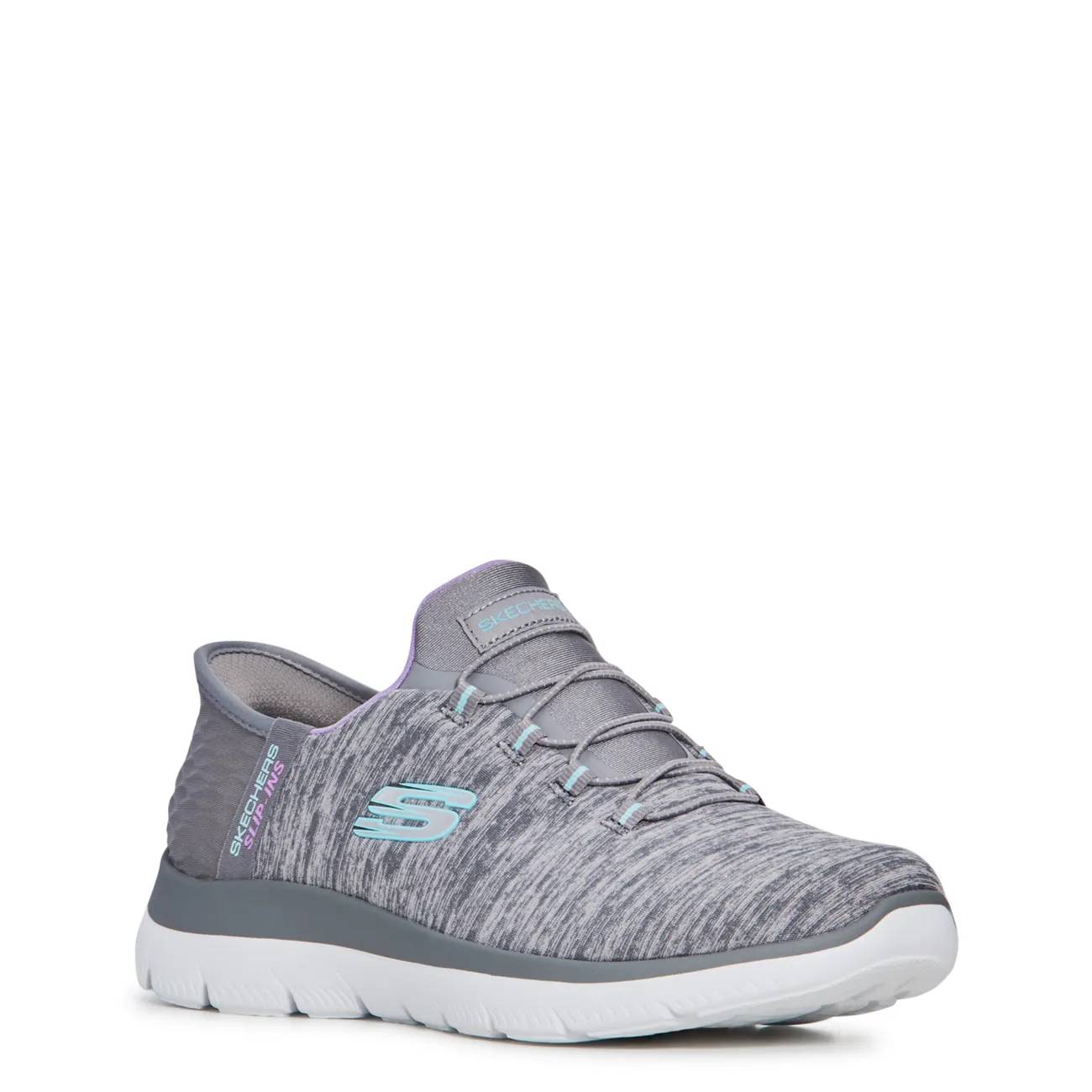 Skechers Women's Hands Free Slip-ins Summits Dazzling Haze Wide Width Sneaker