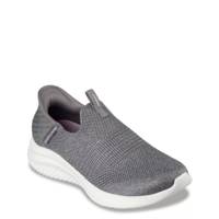 Women's Hands Free Slip-ins Ultra Flex 3.0 Smooth Step Wide Width Sneaker GREY WIDE view