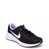 Women's Revolution 7 Road Running Shoe BLACK/WHITE/DAYBREAK/LILAC BLOOM view