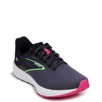Women's Launch 10 Wide Width Running Shoe BLACK/BLACKENED PEARL/GREEN WIDE view