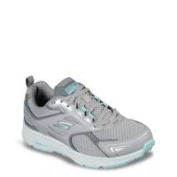 Women's Go Run Consistent Wide Walking Shoe Grey/Turquoise view