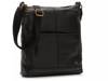 Iris Leather Crossbody Bag Black view