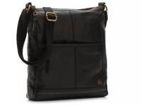 Iris Leather Crossbody Bag Black view