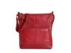 Iris Leather Crossbody Bag Scarlet Red view