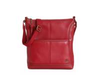 Iris Leather Crossbody Bag Scarlet Red view