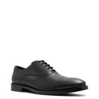Men's Oxford Cap Toe Memory Foam BLACK LEATHER view