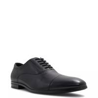 Men's Stan Oxford Wide BLACK LEATHER WIDE view