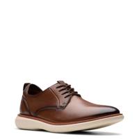 Men's Brantin Plain Leather Wide BROWN LEATHER WIDE view