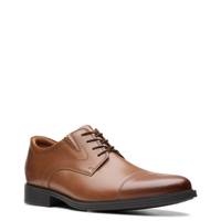 Men's Whiddon Cap Toe Oxford DARK TAN LEATHER WIDE view