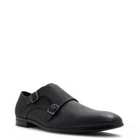 Benedetto Monk Strap Wide Width Oxford BLACK LEATHER WIDE view