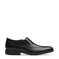 Men's Steadwell Step Wide Width Slip-On BLACK LEATHER view