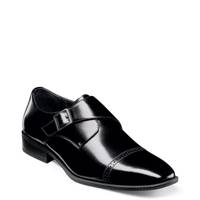 Armond Cap Toe Wide Width Monk Strap BLACK LEATHER WIDE view
