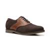 Burlington Nubuck Saddle Oxford Chocolate Brown/Tan/Navy Blue view