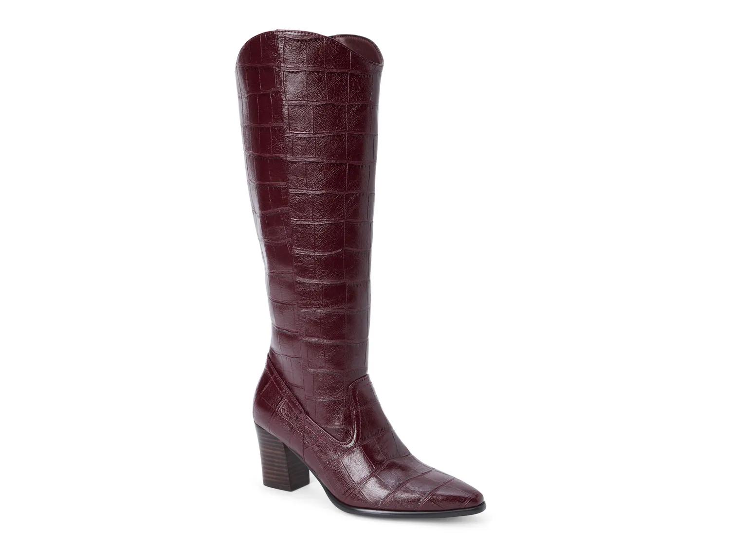 Coconuts By Matisse Kirby Boot In Burgundy Croc Print