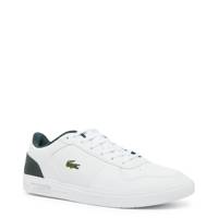 Men's T-Base Court Sneaker WHITE/DARK GREEN LEATHER view