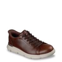 Men's Hands Free Slip-ins Work Slip-Resistant: Garza Sneaker BROWN LEATHER  view