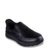 Men's Hands Free Slip Ins Work Nampa Broxtin Slip-On BLACK LEATHER WIDE view