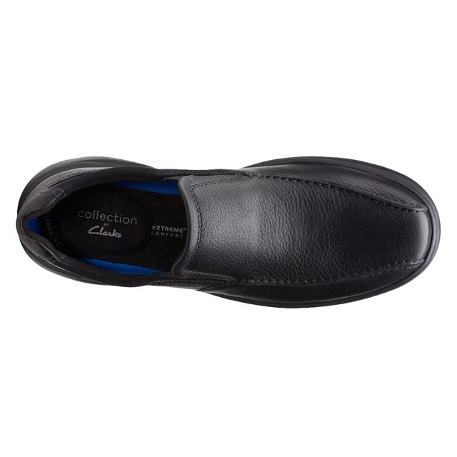 Clarks Bradley Step Slip On Black Leather Shoes Men’s Size 12 Men main image 3