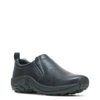 Men's Jungle Moc Leather Wide Width Slip-On BLACK LEATHER WIDE view