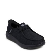 Men's Hands Free Slip-ins GO WALK Max Wide Width Moc Toe Slip-On BBK view