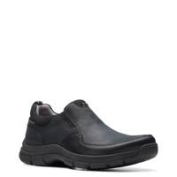 Women's Walpath Step Waterproof Slip-On BLACK LEATHER WIDE view