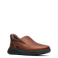 Men's Craftwell Step Wide Width Slip-On BROWN TUMBLED LEATHER view