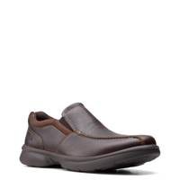 Men's Bradley Step Wide Width Slip-On BROWN LEATHER WIDE view