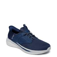 Men's Hands Free Slip-Ins Relaxed Fit Slade Caster Extra Wide Sneaker NAVY view