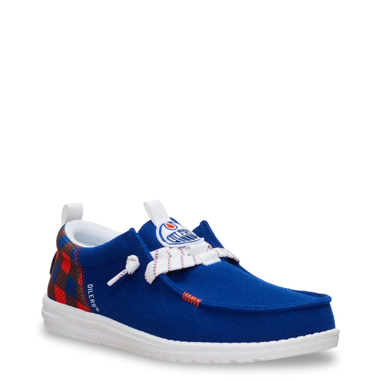 Men's x NHL Edmonton Oilers Plaid Slip-Ons
