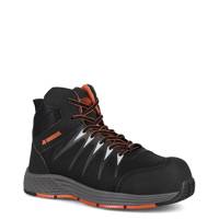 Men's Bolt Hi Extra Wide Width Sneaker BLACK/ORANGE view