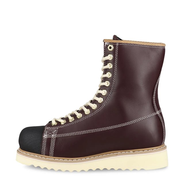 Unisex Ironworker Lined Rust Combat Boot