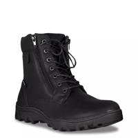 Men's Waterproof Lace-Up Ice Grip Clip Winter Boot BLACK view