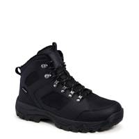 Men's Waterproof Hiker Winter Boot Black Leather view