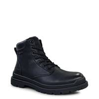 Men's Combat Lace Up Inzip Water Proof Boot BLACK view