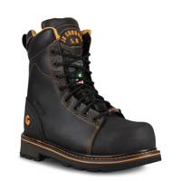 Men's Tanker5 Wide Width Waterproof Boot BLACK LEATHER view