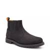 Men's Redwood Falls Waterproof Chelsea Boot BLACK FULL GRAIN view