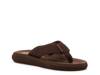 Sunset Flip Flop Dark Brown Webbing view