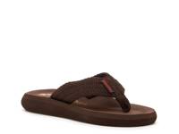 Sunset Flip Flop Dark Brown Webbing view