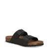 Mens' Justin Sandal Wide BLACK LEATHER view