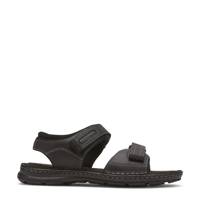 Men's Darwyn Quarter Strap Wide Width Sandal BLACK LEA II view