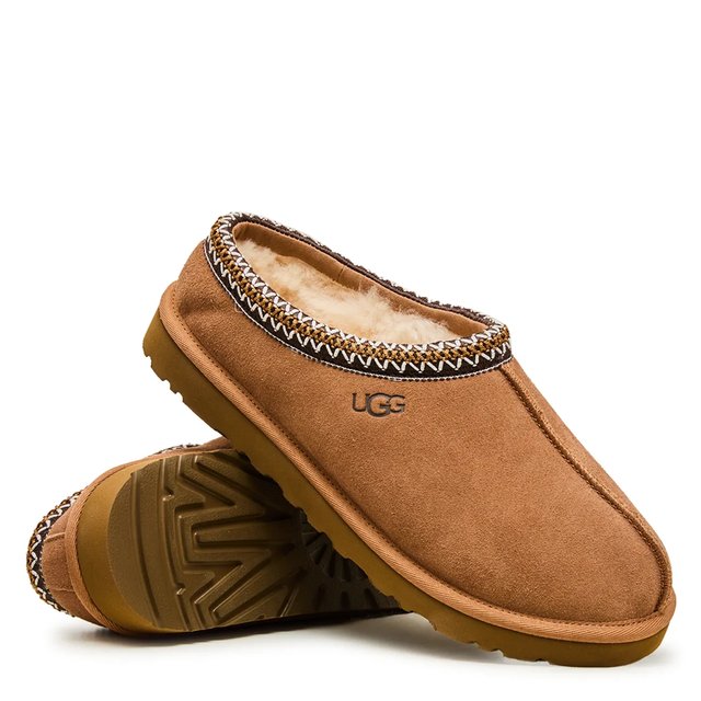 UGG Tasman Slippers Women’s 9 Men’s 8 UGG TASMAN MEN SLIPPERS SUEDE BURNT OLIVE US 9 /UK 8 /EU 42  main image 3