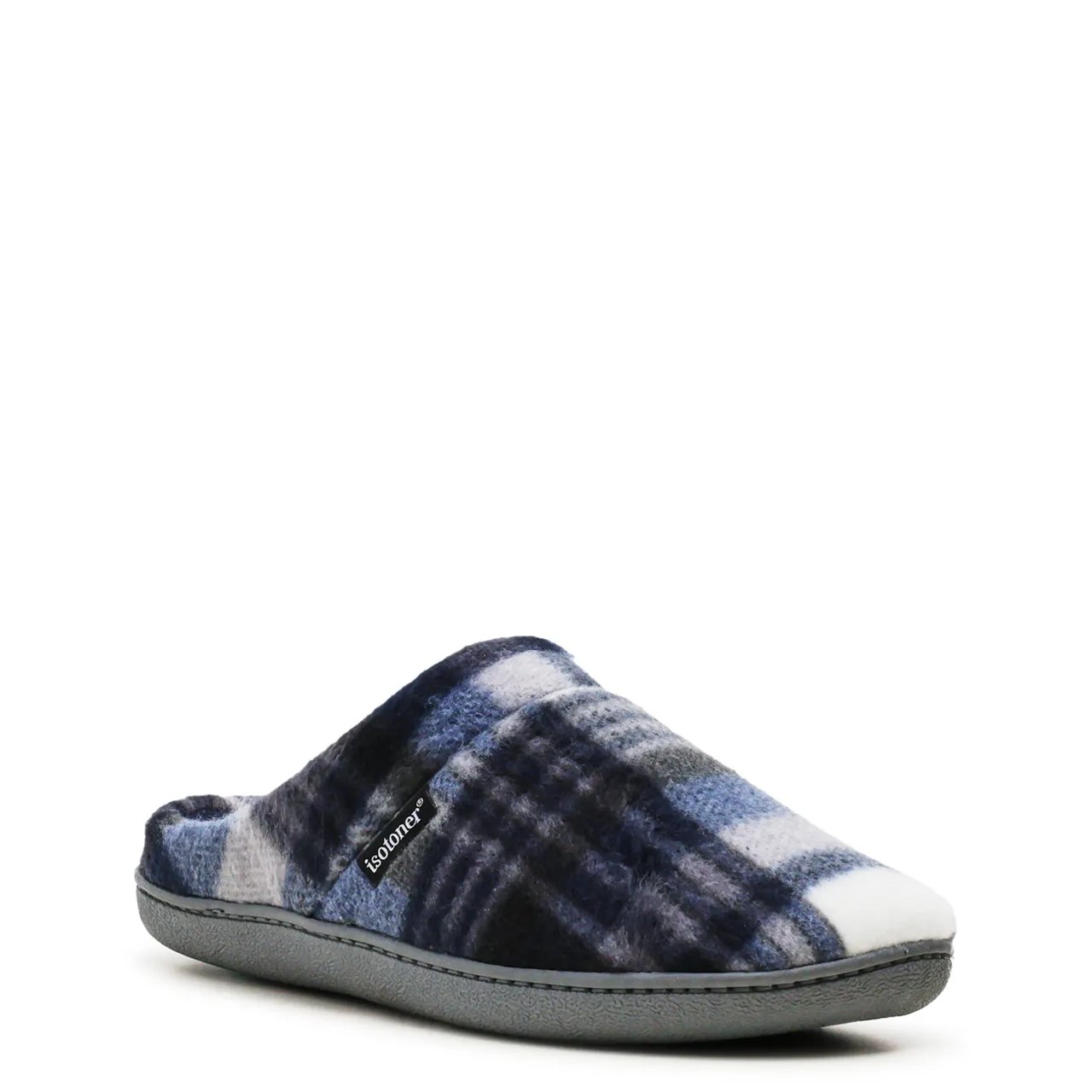 Men's Plaid Hoodback Slipper