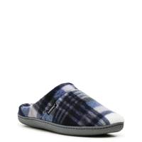 Men's Plaid Hoodback Slipper NAVY BLUE view