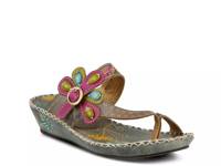 Santorini Wedge Sandal Grey view